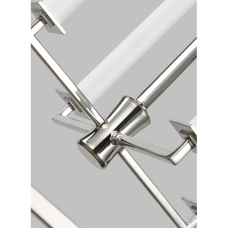 Southold 4 - Light Chandelier, Polished Nickel, 27.62" H x 18" W x 18" D