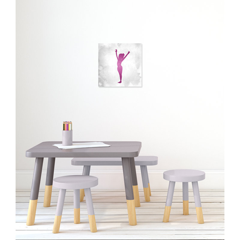 Gymnastique 2, H 16 po x l 16 po x P 1,5 po, Toile