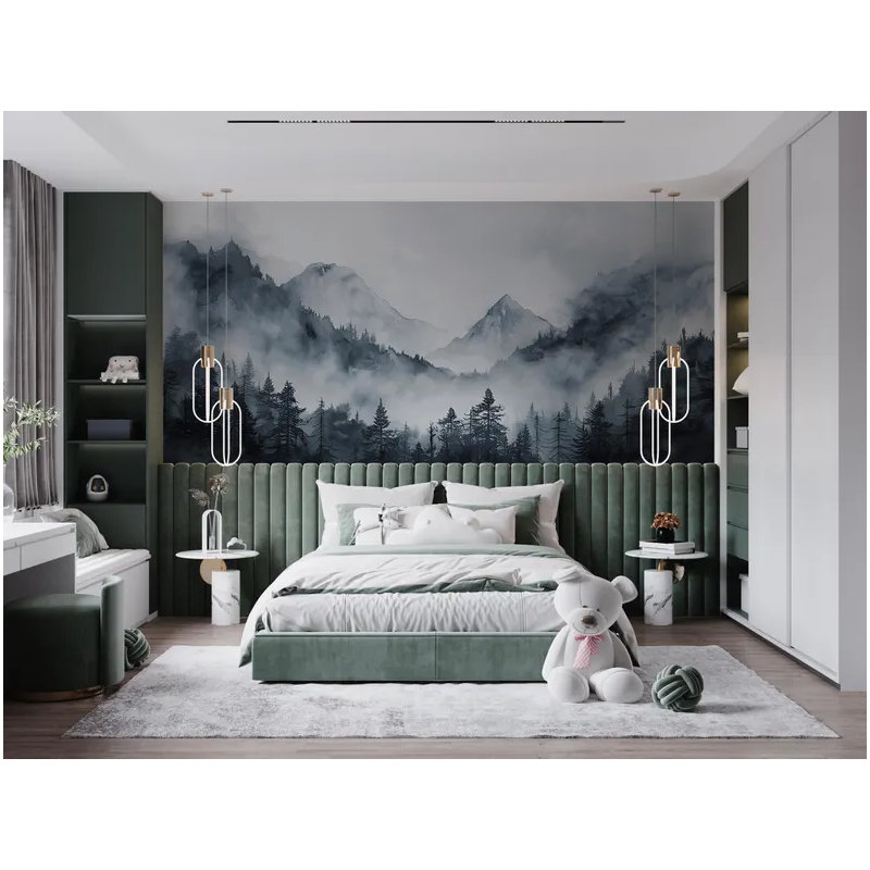 Forest Mountainscape,  105.96" L x 138" W