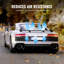 Spoiler de voiture GT Wing, spoiler universel de 43,3 pouces avec plateforme simple, aluminium léger réglable, aileron de spoiler arrière de voiture, spoiler de course noir