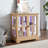 Classic Antique Display Cabinet With Oak Color And Adjustable Shelving Remote-controlled Lighting Shelves