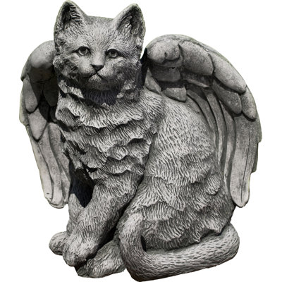 Angel Cat Garden Statue