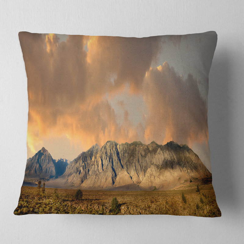 Coussin Sierra Nevada Mountain, 16 po x 1 po, Coussin décoratif