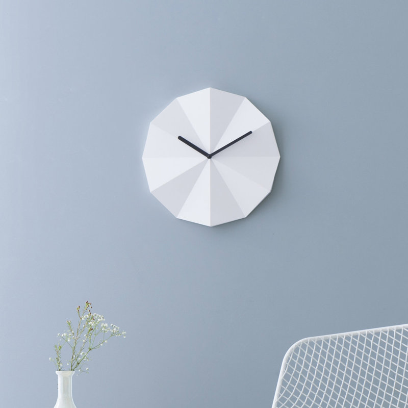 Alexan Wood Wall Clock, White