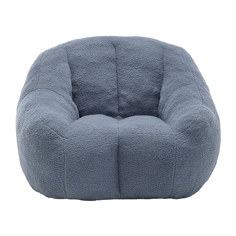 Bean Bag Chair With Filler, Light Blue Teddy
