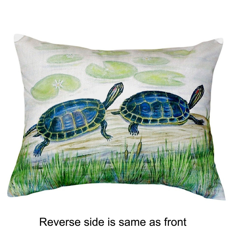  Two Turtles Outdoor Rectangular Pillow Cover & Insert