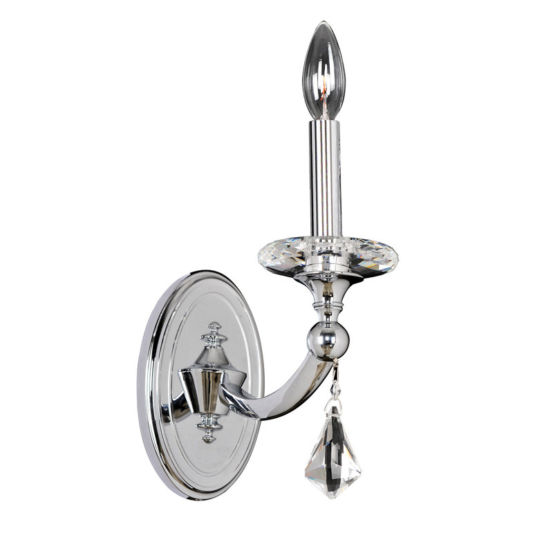 Floridia 1 LT Chrome/Clear Wall Sconce Allegri