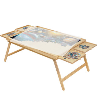 Jigsaw Puzzle Board 1000 Pieces with Drawers - Portable Wooden Large  Puzzles Table with Plateau-Smooth Fiberboard Work Surface for Adults Kids  Family