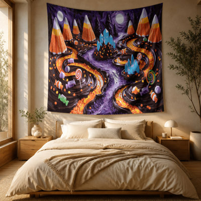 Tapisserie murale Desserts Halloween candy