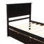 Lit plateforme avec rangement, 2 tiroirs avec roulettes, structure simple-68473054