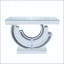 Console à miroir en diamant concassé-1080737584