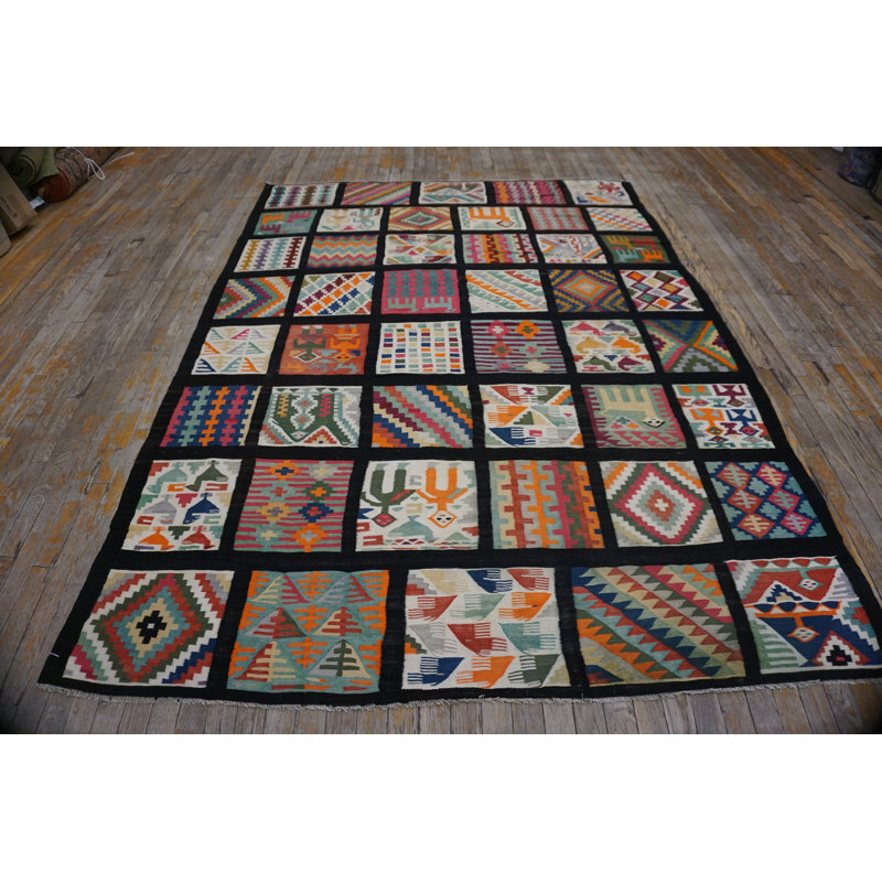 Antique Gafsa Tunisia Flat Weave Rug