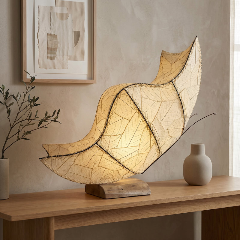  Butterfly Large Table Lamp Natural, Cream