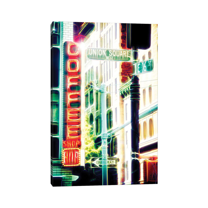 Coffee Shop by Philippe Hugonnard - Wrapped Canvas Print, 20.32 cm H x 30.48 cm W