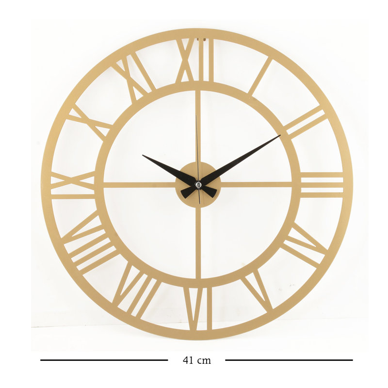 Horloge murale décorative, Doré