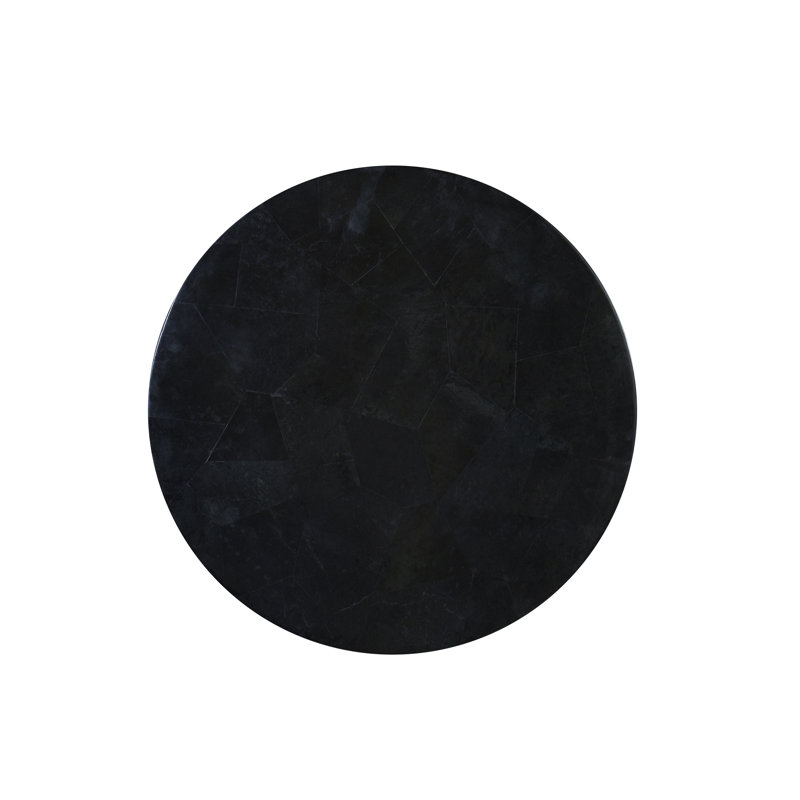 Bria Stone End Table, Black