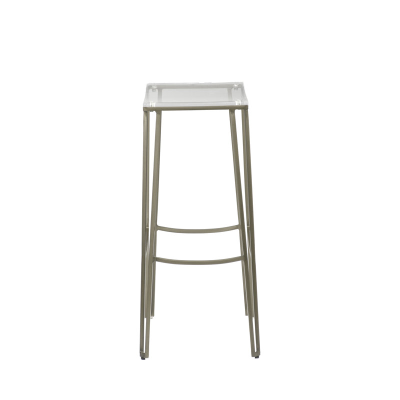 Pierce 24" Counter Stool, Antique Silver