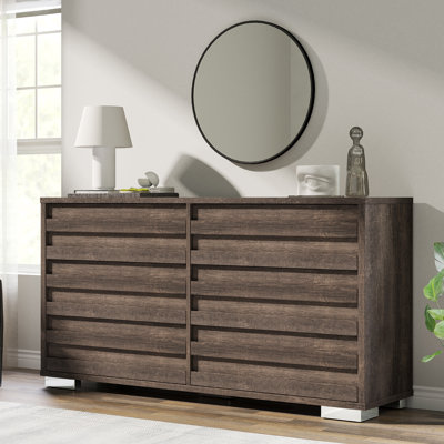 Louby 6 Drawers Dresser For Bedroom, 54" Wide Chest Of Drawers by Ebern Designs