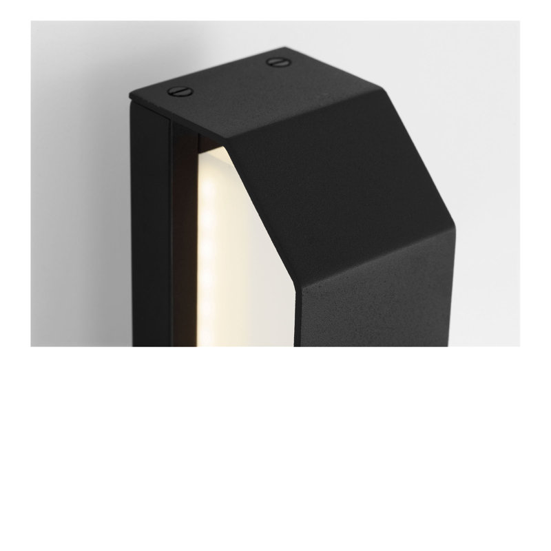 Mur d'extérieur à DEL Lakemont, H 4,5 po x l 18 po x P 3,54 po