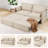 Pull Out Couch Sleeper Sofa Bed With Usb Ports & 4 Side Pockets For Living Room-1165664410