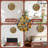 Colorful 2D Map Wall Clock for Home Decor