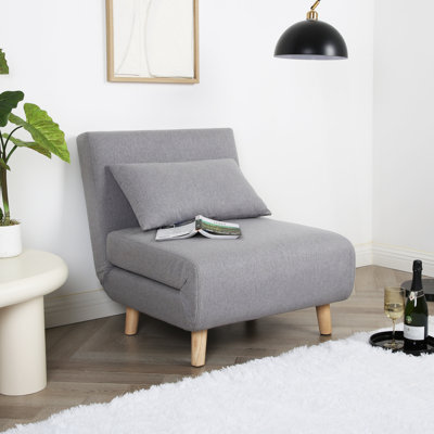 Nerissa Single 77cm Upholstered Futon Chair