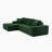 Corduroy L-Shaped Sectional-669407480-669407482