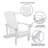 Commercial All-Weather Poly Resin Wood Adirondack Chair-5893394