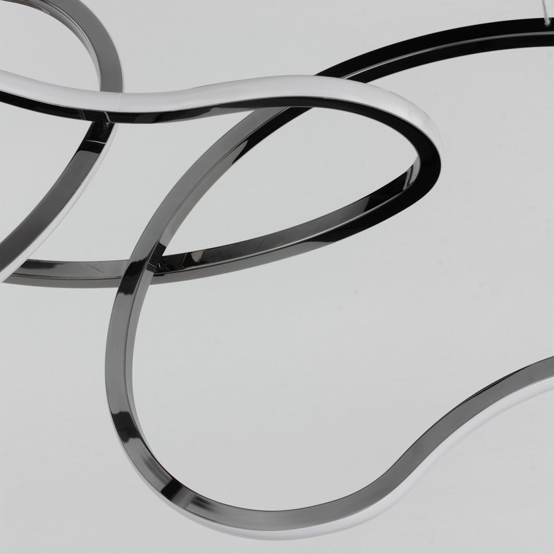 Coeyn 1 - Light LED Novelty Pendant, Black Chrome