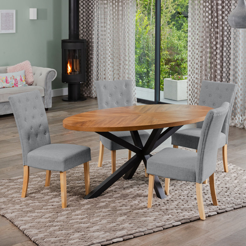 Soderquist 4 - Person Dining Set, Grey