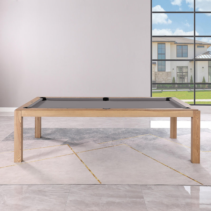 Table de billard Ashmont, Frêne Rétro, 8 pi, Gris acier