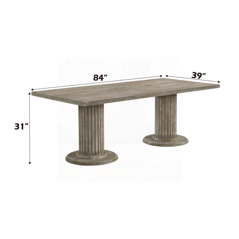 Table de salle à manger grise
