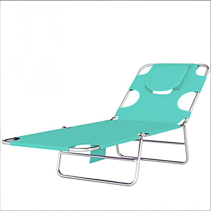 Outdoor Chaise Lounge Chair Tanning Chair, Light Green
