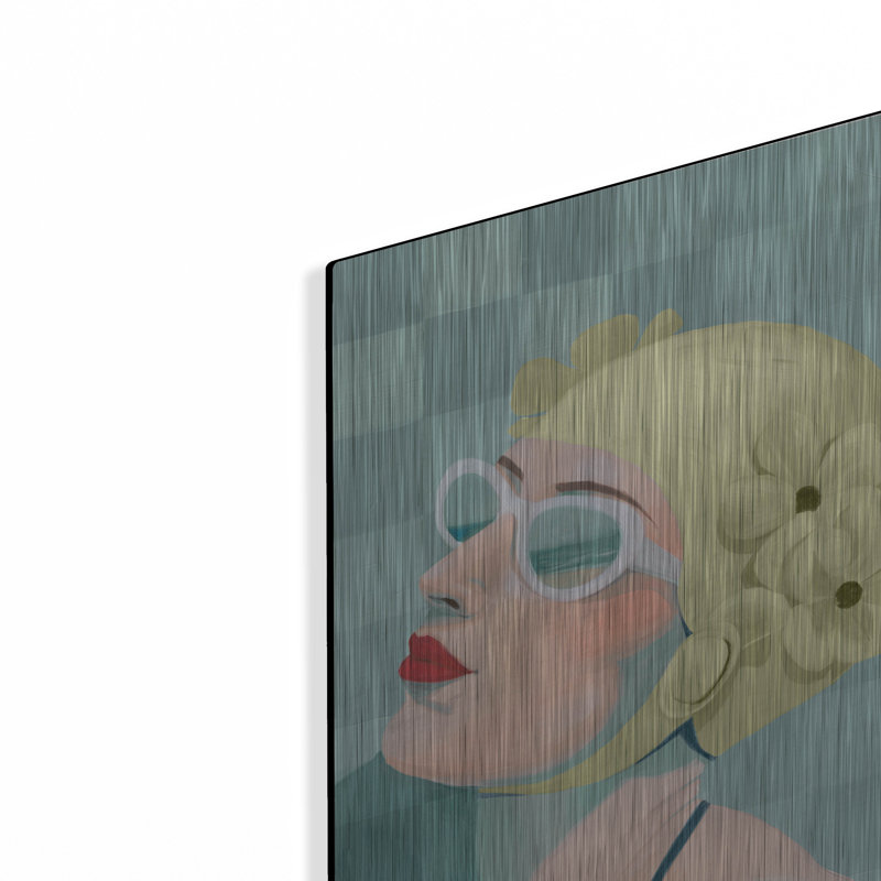  'Synchronized Swimmer 2' by Grace Popp Metal Wall Art, 12" x 16", 16" H x 12" W