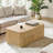 Jadida 47.75" W Manufactured Wood Fluted Lift-Top Coffee Table-652928260