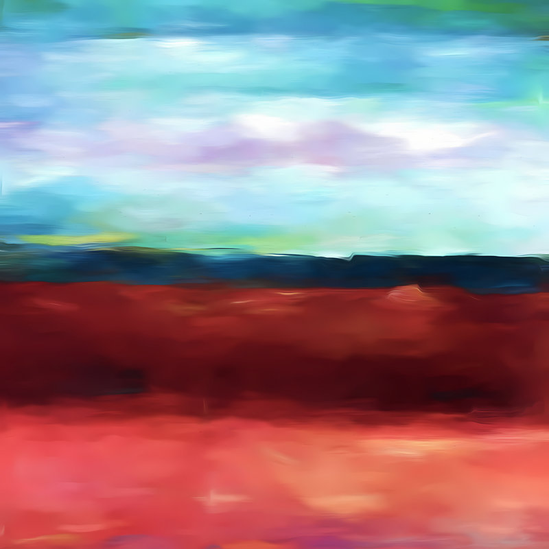 Beneath The Ocean Floor, 24" H x 24" W