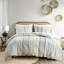 Housse de couette multicolore en chenille de coton double / grand - Design, literie agréable, 2 taies décoratives assorties-129124909