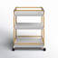 Chariot-bar Ellie avec matériau extérieur en métal-1062246109