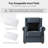 Gunthrop 36''W Traditional Push Back Recliner with with Two Swappable Back Inserts-58994097