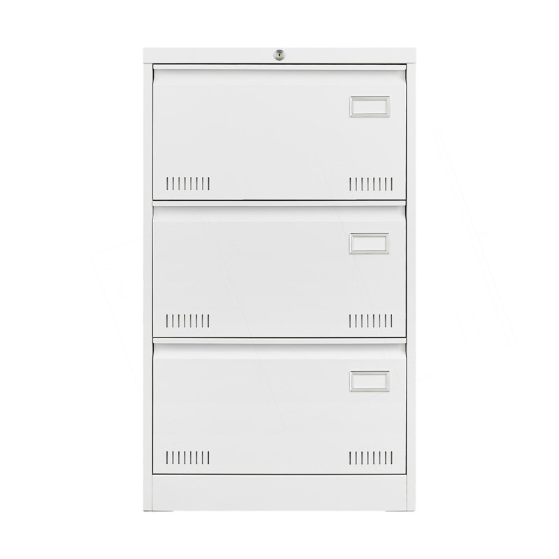 Spacieux classeur latéral à 3 tiroirs avec serrure, parfait pour organiser des documents de format légal, lettre, A4, F4 à la maison ou au bureau
