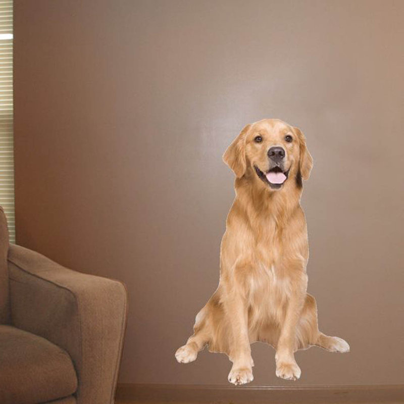 Adhésif décoratif Golden Retriever, H 36 po x l 22 po