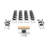 21 Person Flip Top 22'' L Modular Training Table and Chair Set with Casters and Modesty Panel