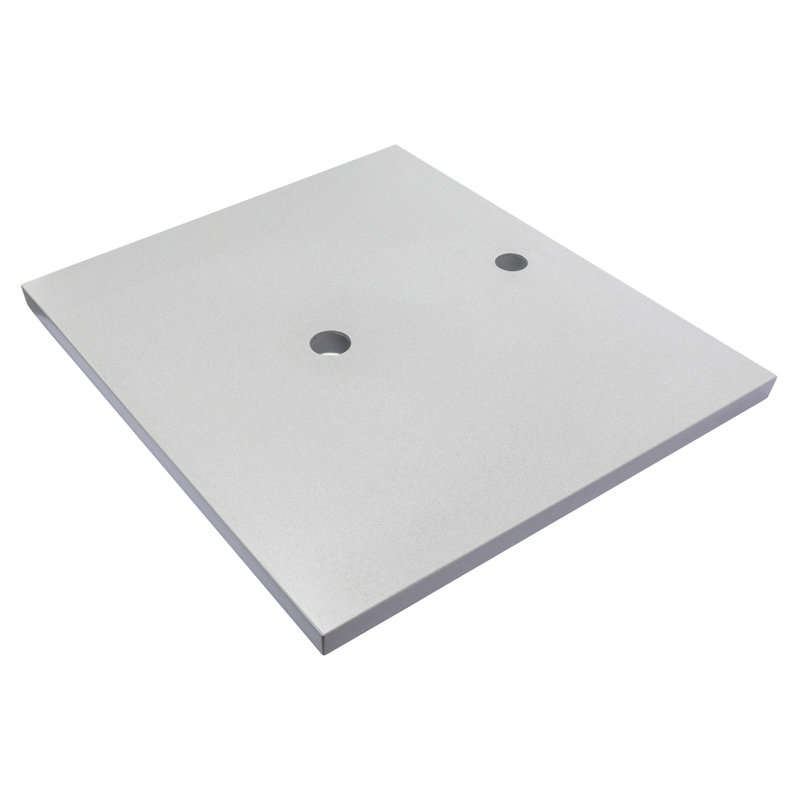 Light Gray Terrazzo Vanity Top with Concrete and Marble, 25 in.