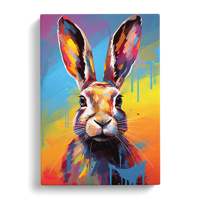Hare Pop - Print, 76cm H x 50cm W x 3cm D