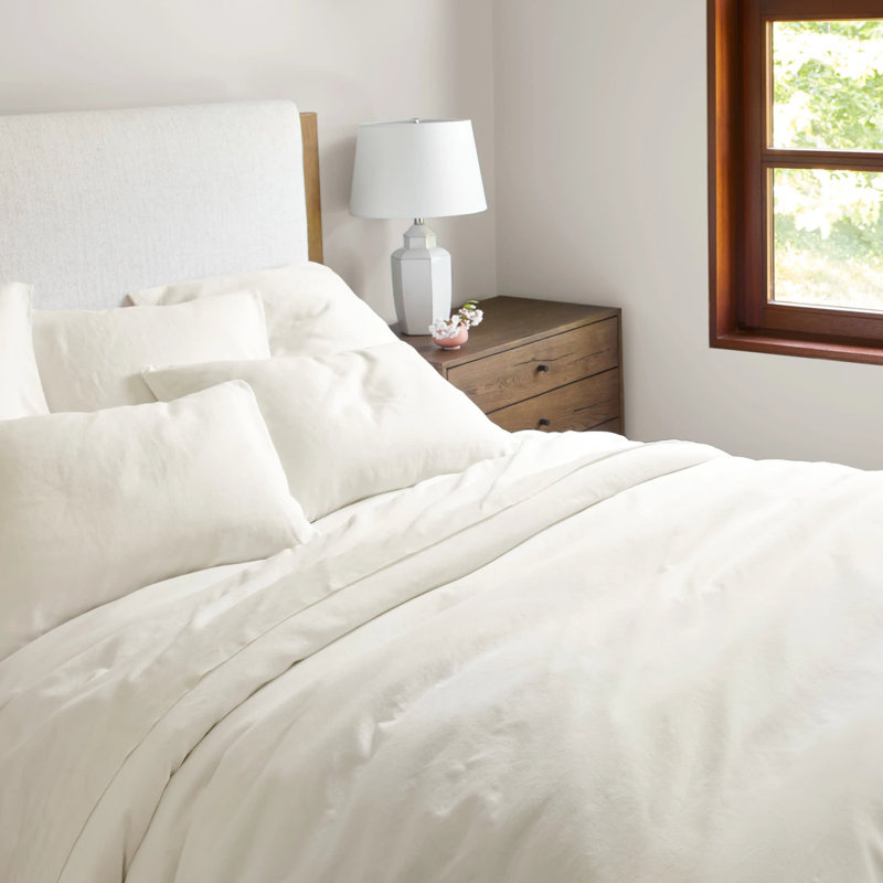 Lush Linen Sheet Set, Full Sheet Set, Ivory