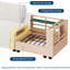 Canapé modulaire surdimensionné surdimensionné, canapé modulaire 9 places, canapé en U de 172 po avec repose-pieds mobile, canapé modulaire convertible pour salon et bureau, beige chenille