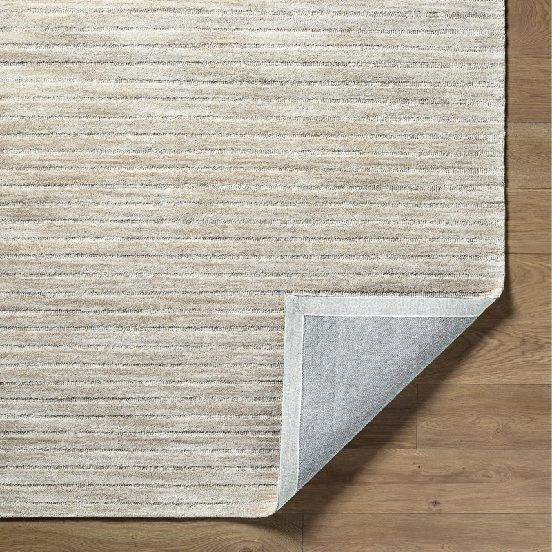 Tapis d'intérieur fait à la main Fegley, Rectangulaire 8 pi x 10 pi