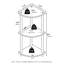 Nurul 30.48cm W Plastic Storage Rack