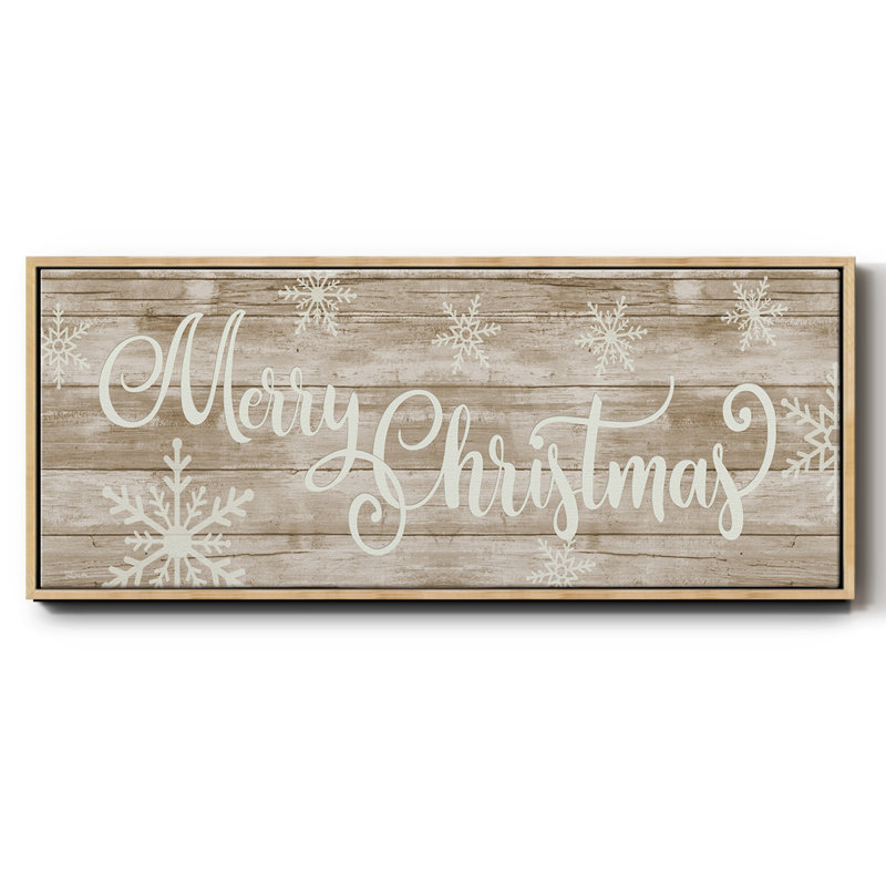 Merry Christmas- Framed Canvas