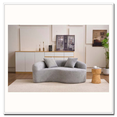 Canapé modulaire courbé en chenille